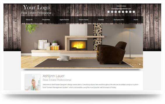 Real Estate Cabin-Vintage Website Template Design Preview - Click to View