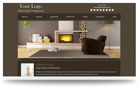 Real Estate Refined-Natural Website Template Design Preview - Click to View