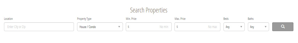 IDX Home Page Quick Search and Listings