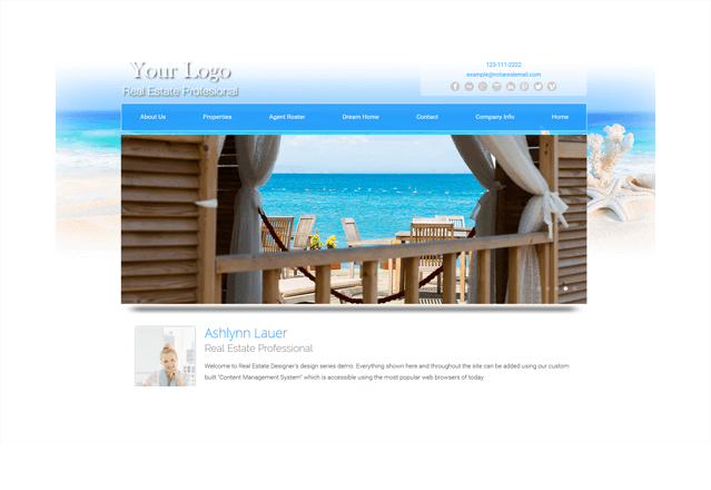 Beach Series Real Estate Website Template