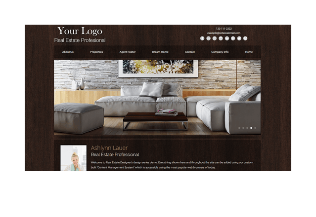 Woodspiration Series Real Estate Website Template