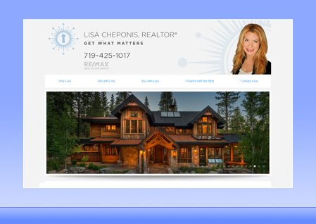 Real Estate Designer Client Website Example