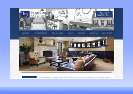 Real Estate Designer Client Website Example