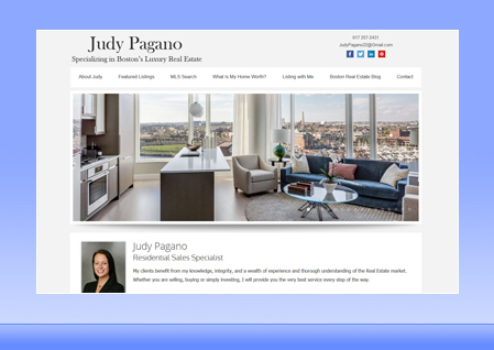 Real Estate Designer Client Website Example