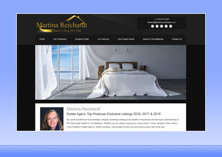 Real Estate Designer Client Website Example