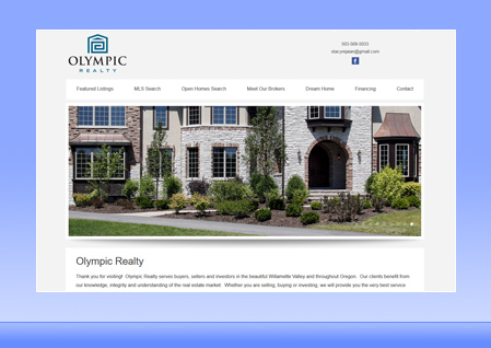Real Estate Designer Client Website Example