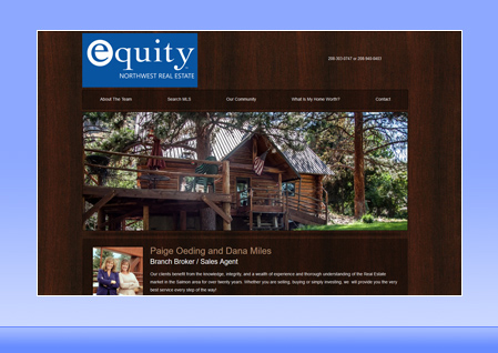 Real Estate Designer Client Website Example