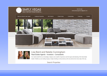 Real Estate Designer Client Website Example