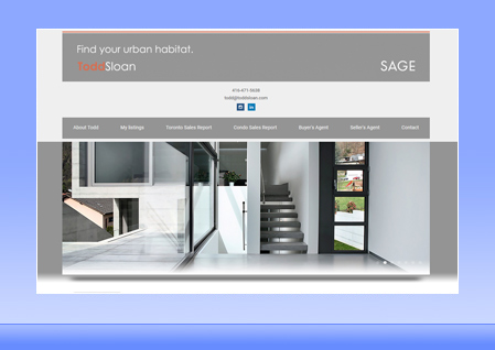 Real Estate Designer Client Website Example