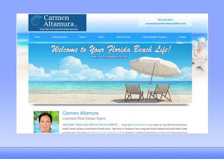 Real Estate Designer Client Website Example