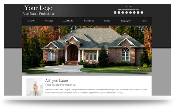 Real Estate Website Template Design Preview - Click to View