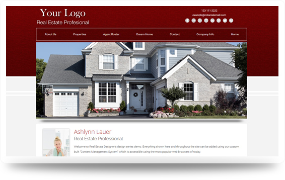 Real Estate Website Template Design Preview - Click to View