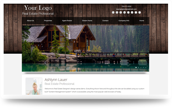 Real Estate Website Template Design Preview - Click to View