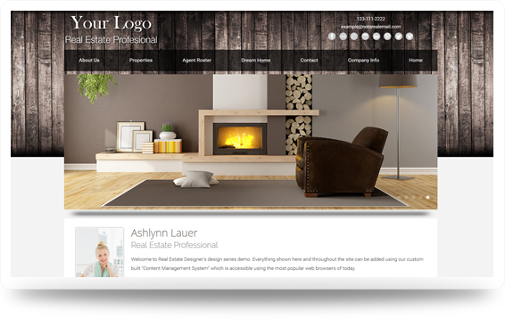 Real Estate Website Template Design Preview - Click to View