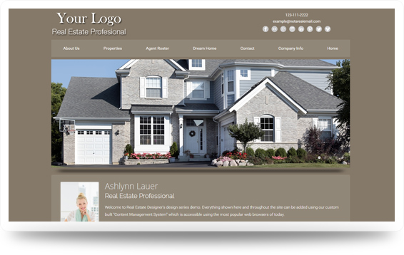 Real Estate Website Template Design Preview - Click to View