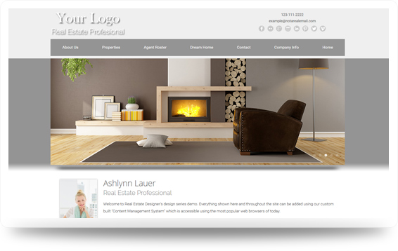 Real Estate Website Template Design Preview - Click to View