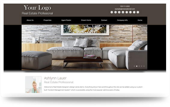 Real Estate Enchanted-Natural Website Template Design Preview - Click to View