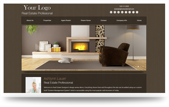 Real Estate Website Template Design Preview - Click to View